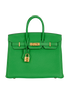 Hermes Birkin 25 Bamboo In Togo Leather, front view